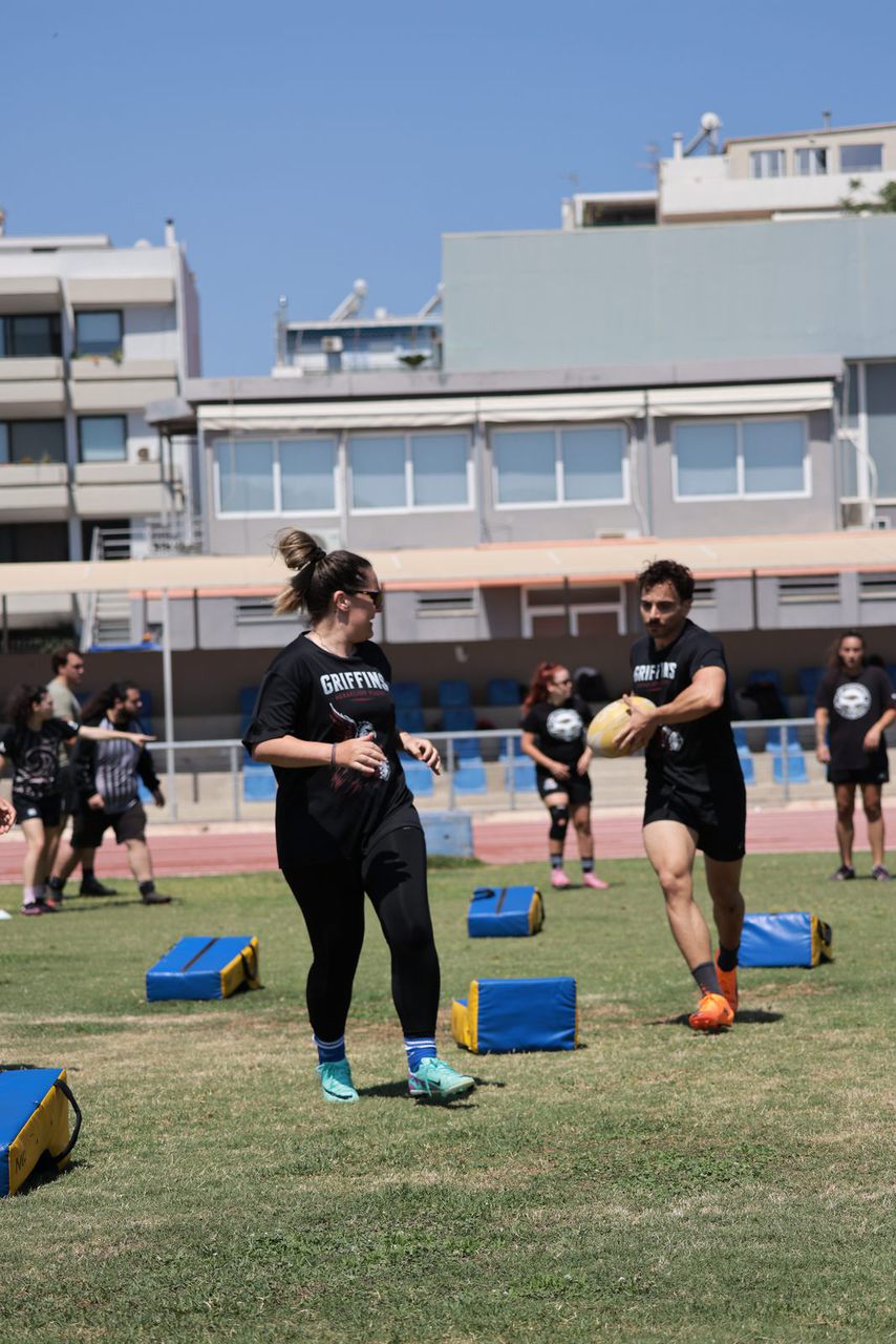 Griffins Rugby training session in Heraklion