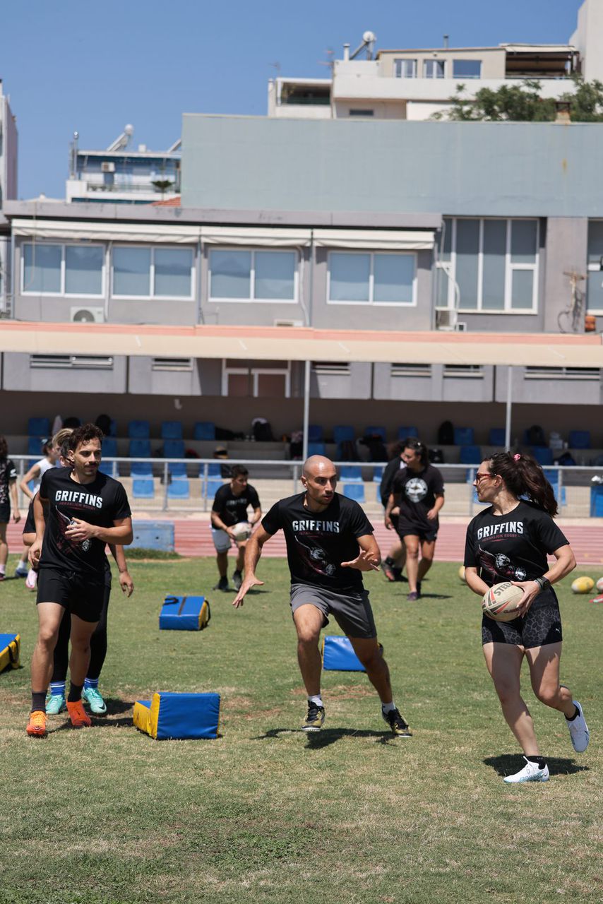 Griffins Rugby squad in action